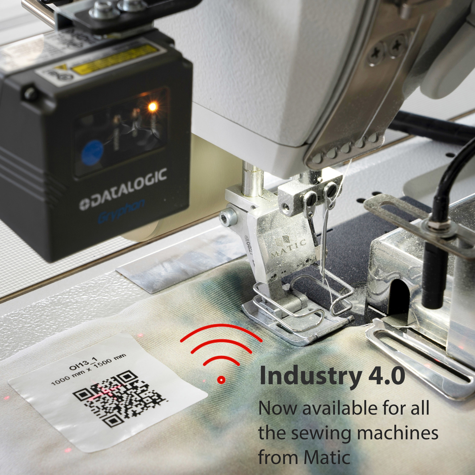 La opcin Industria 4.0 ya est disponible en todas las Mquinas de Coser de Matic. 