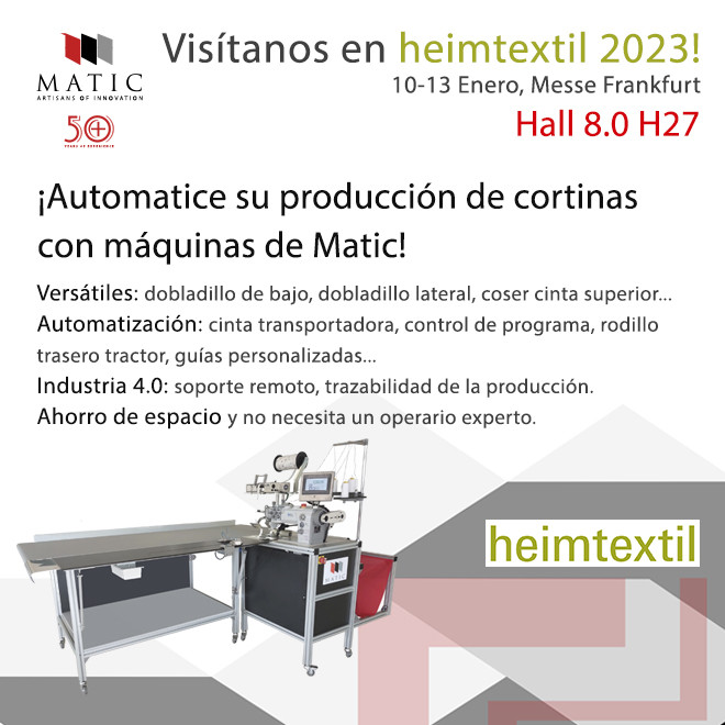 Matic participar en heimtextil 2023!