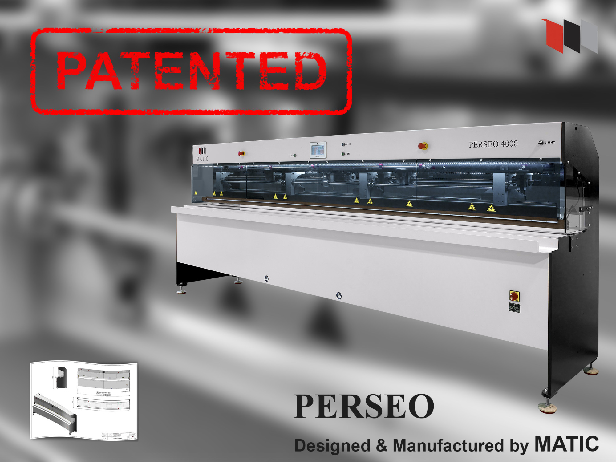 Our new welding machine, PERSEO, is patented!